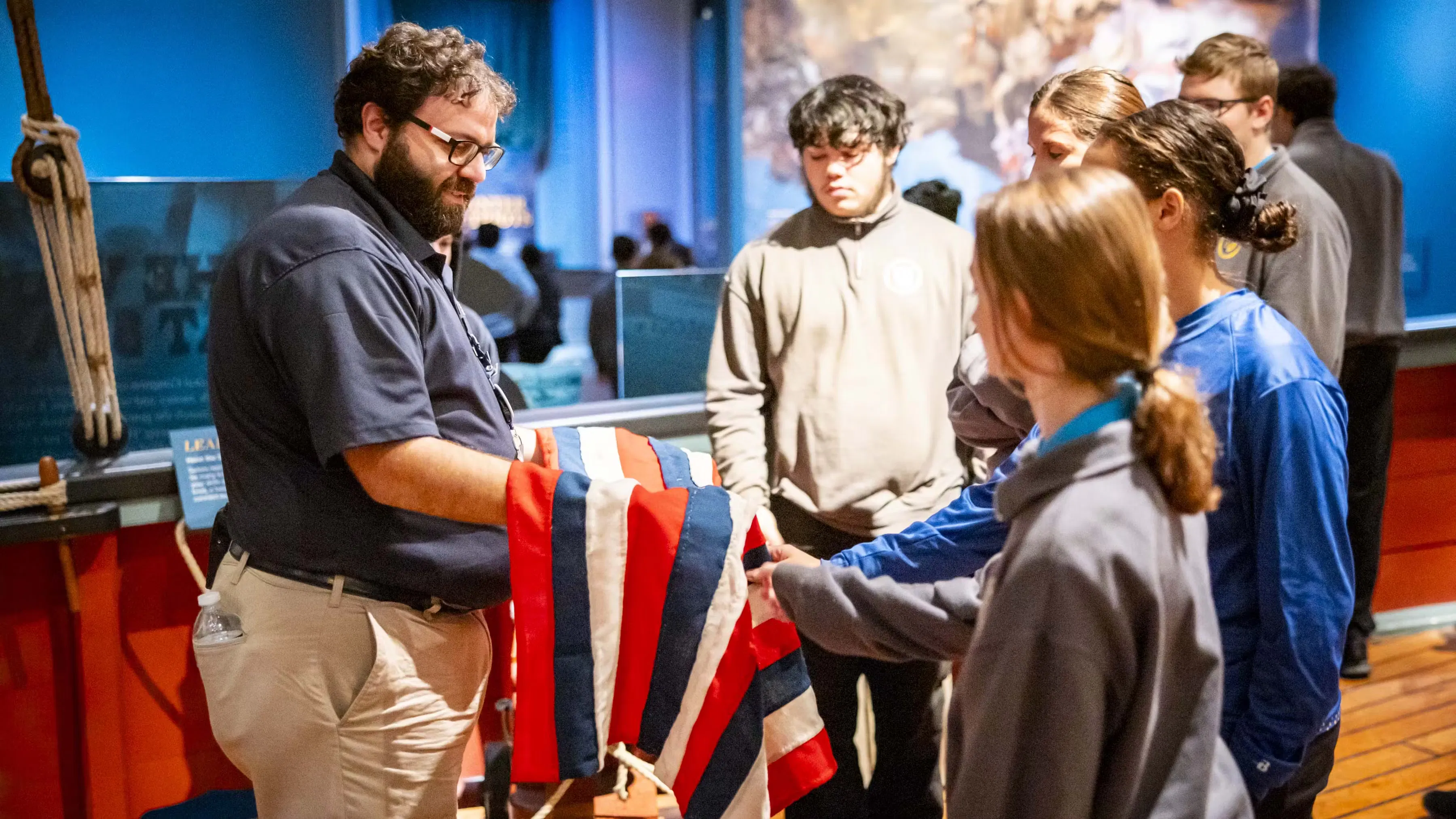 A Museum Educator With Students  Credit Museum Of The American Revolution