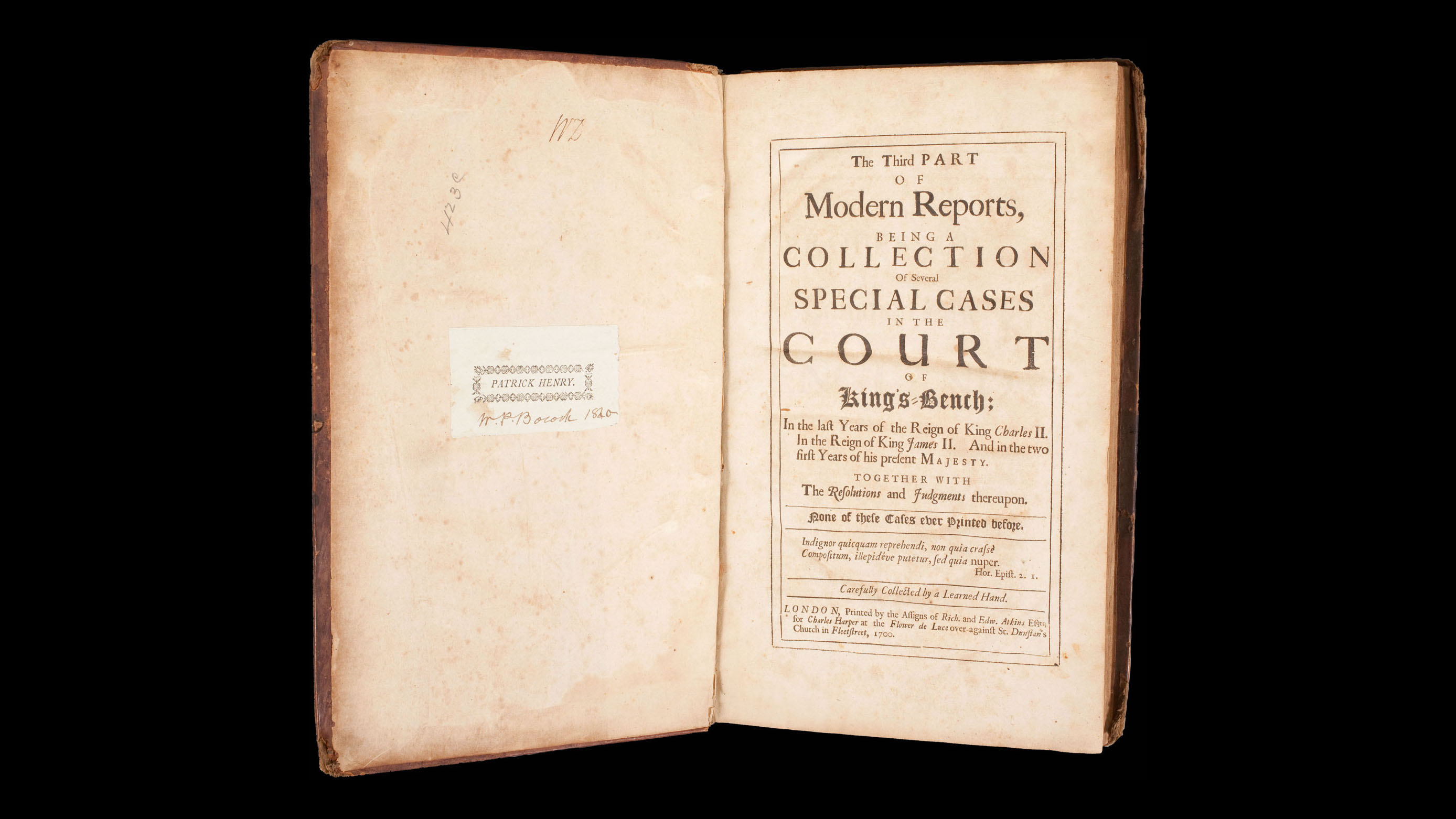 Image 092220 16x9 Patrick Henry Law Books Collection Patrickhenrylibrary