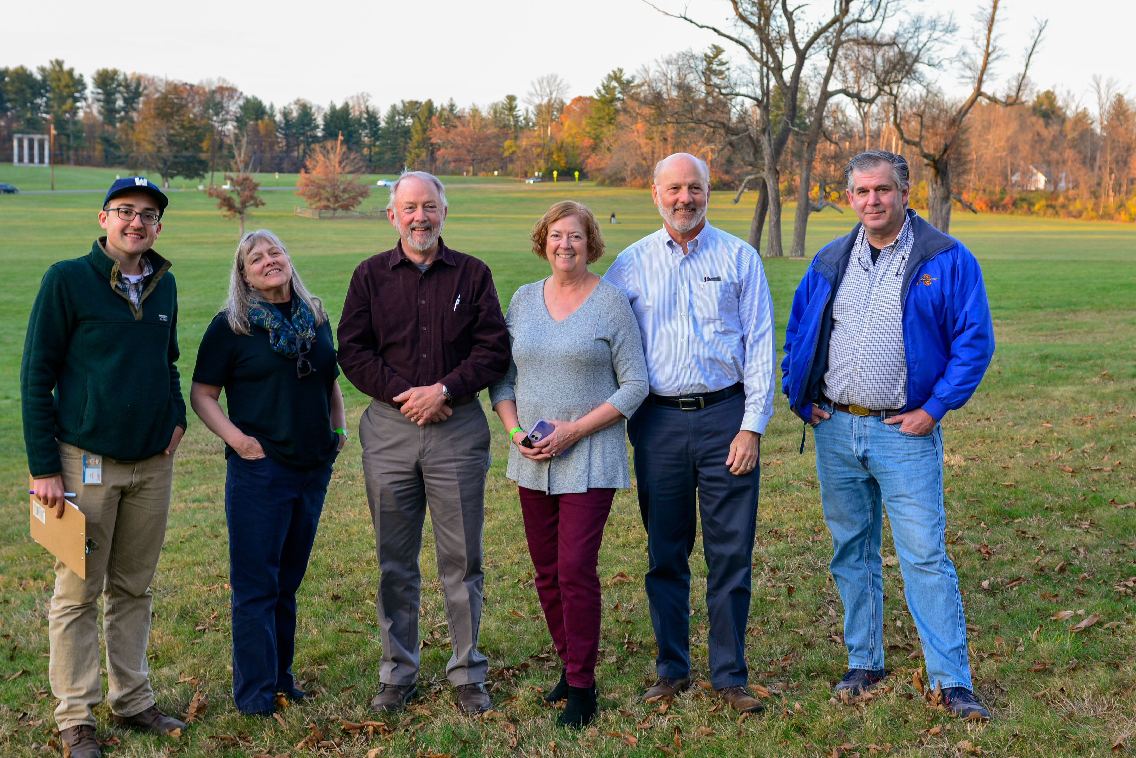 Members of the Osborne family visit the site of the Battle of Princeton, where their ancestor Samuel Gerock fought with the Continental Army.