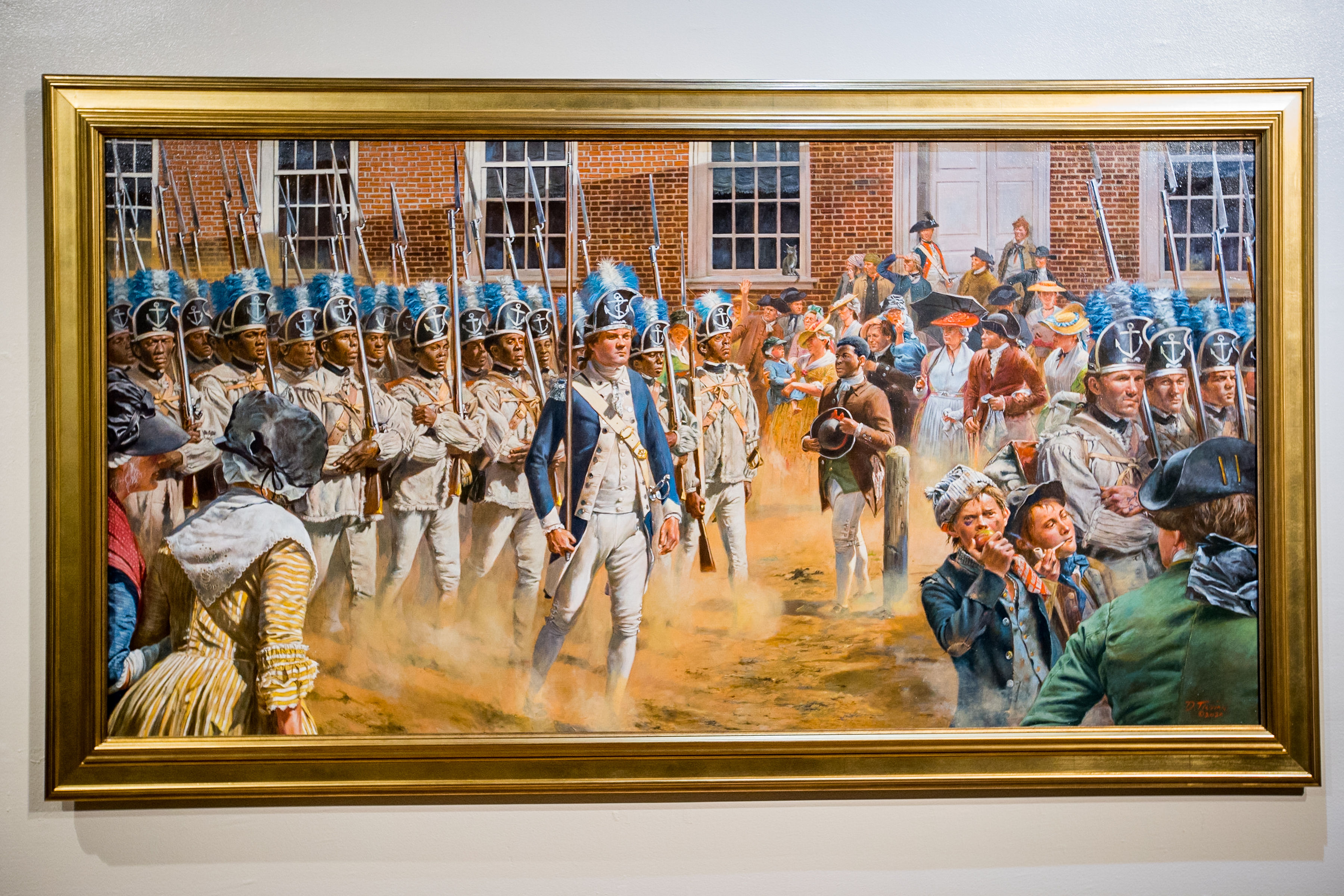 Brave Men as Ever Fought painting unveiling