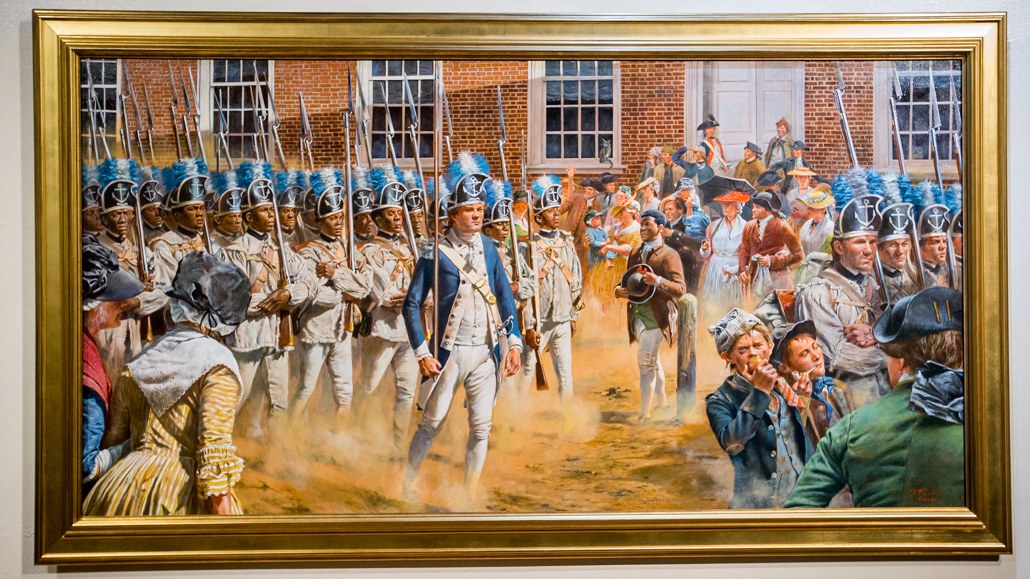 Brave Men as Ever Fought painting unveiling