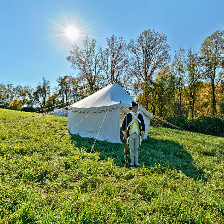 Washington Field HQ Dining Tent View