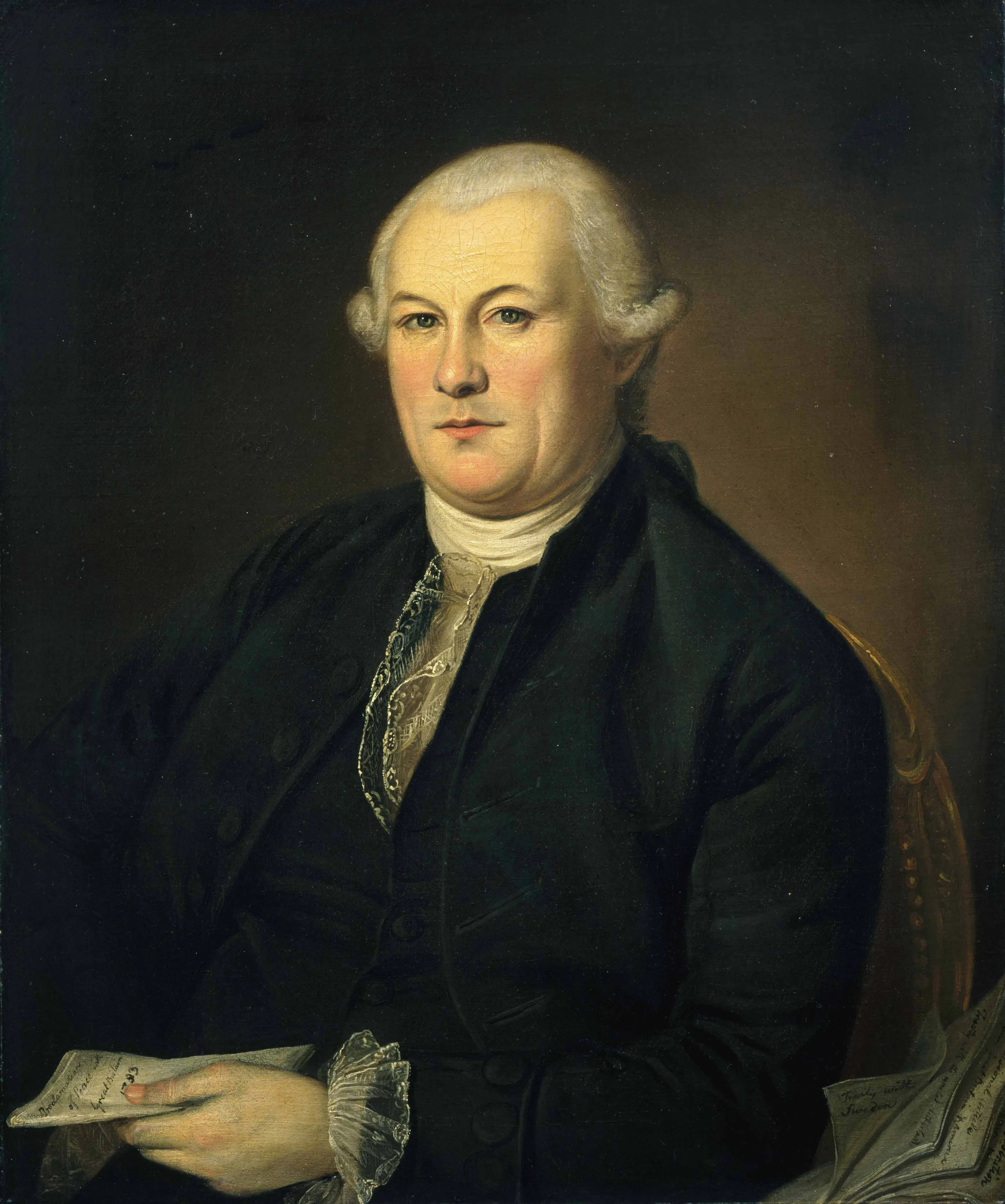 Portrait of Elias Boudinot by Charles Willson Peale.