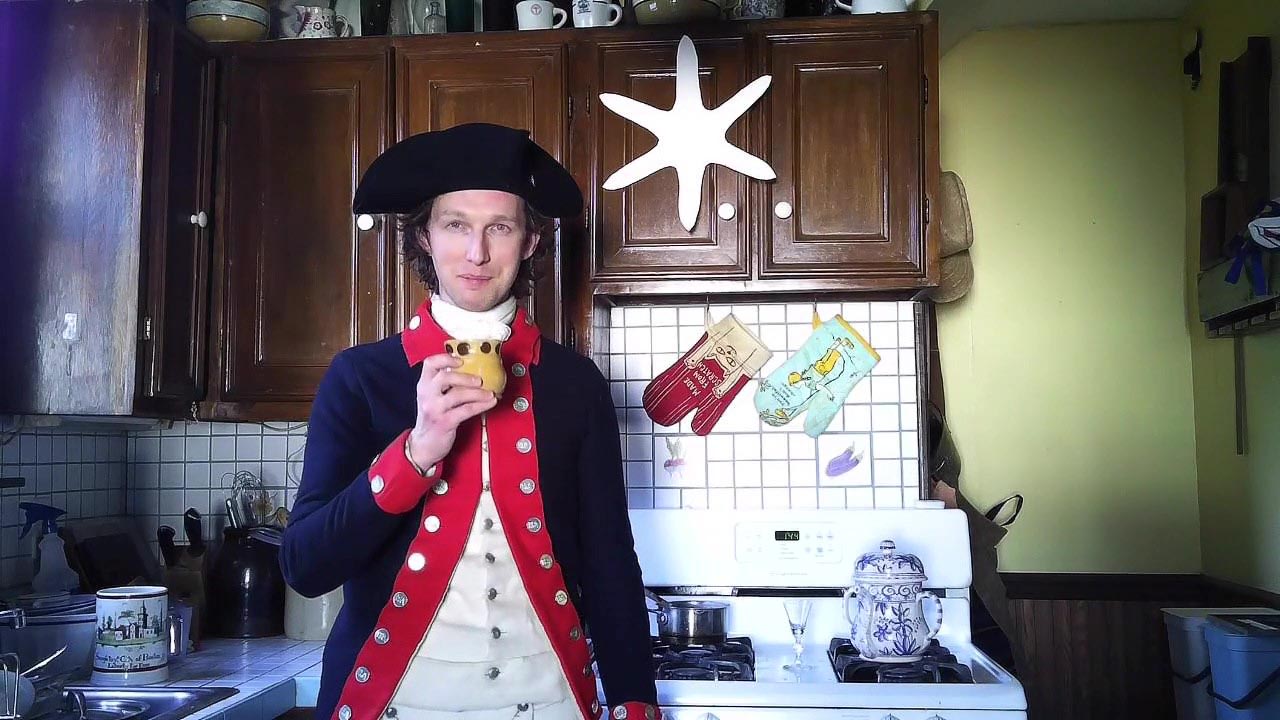 Living History at Home Cooking Demo Making Posset