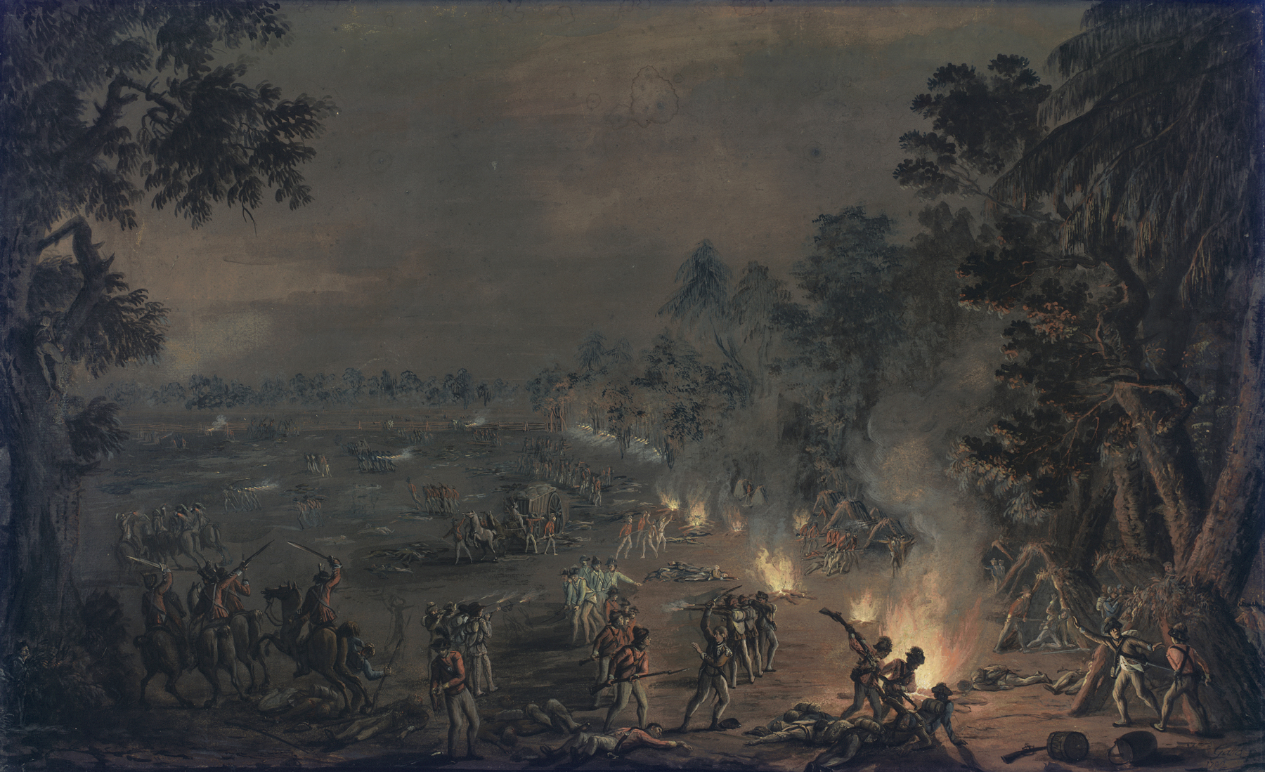 Battle of Paoli painting