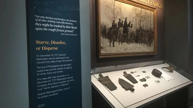 "The March to Valley Forge" painting
