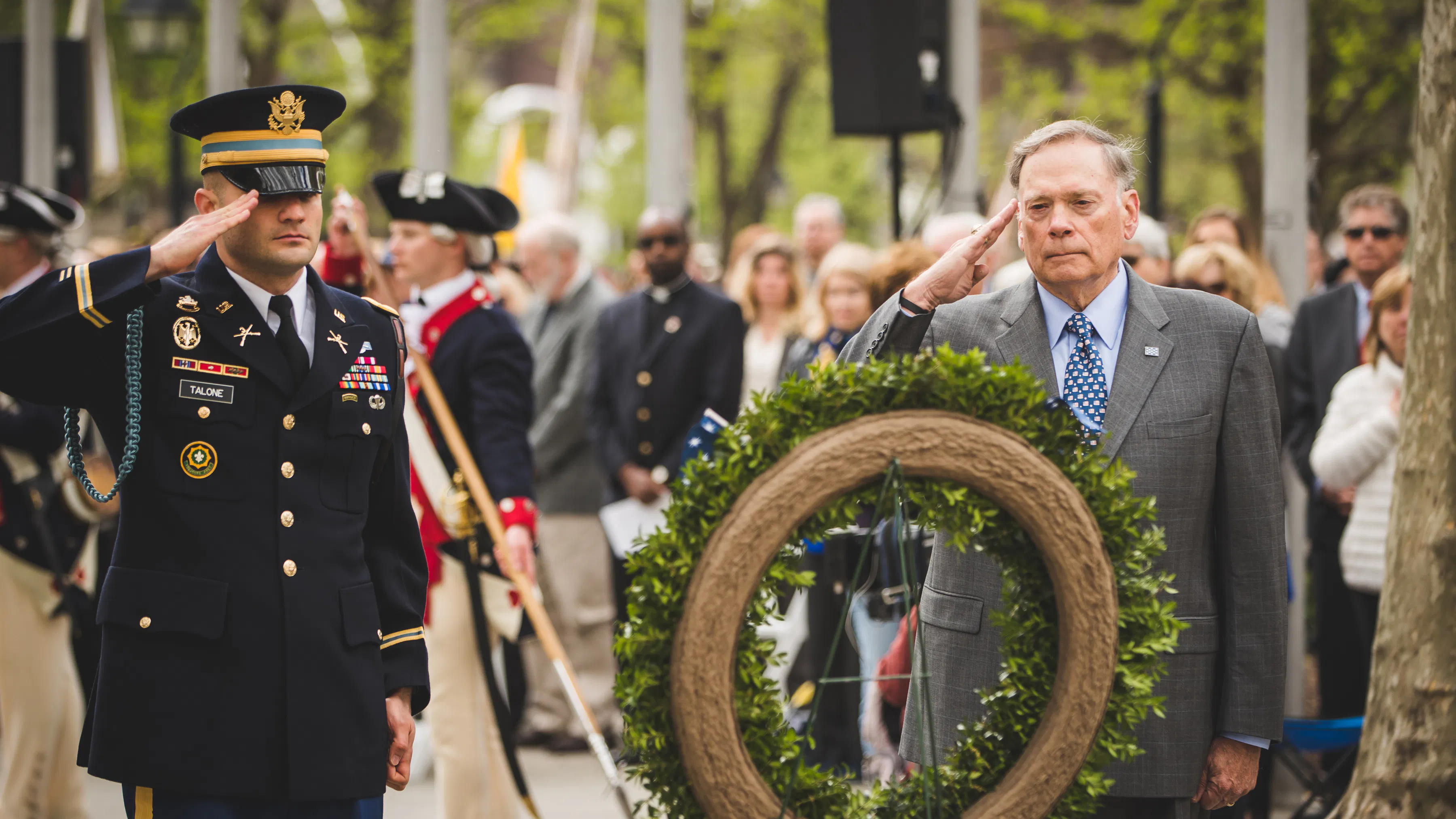 Wreath Laying On Museums Opening Day