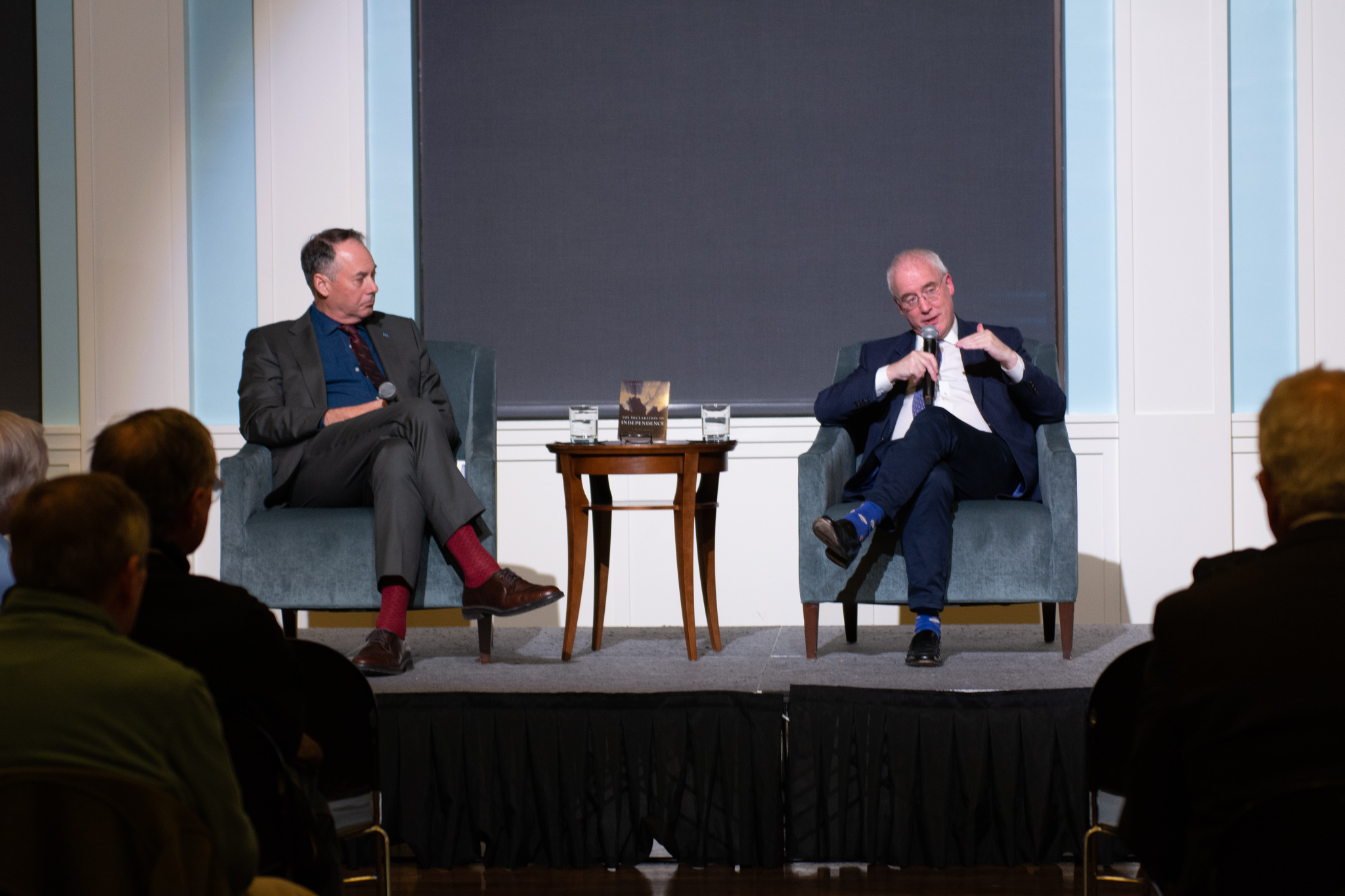 Museum President & CEO R. Scott Stephenson onstage with Dr. David Armitage