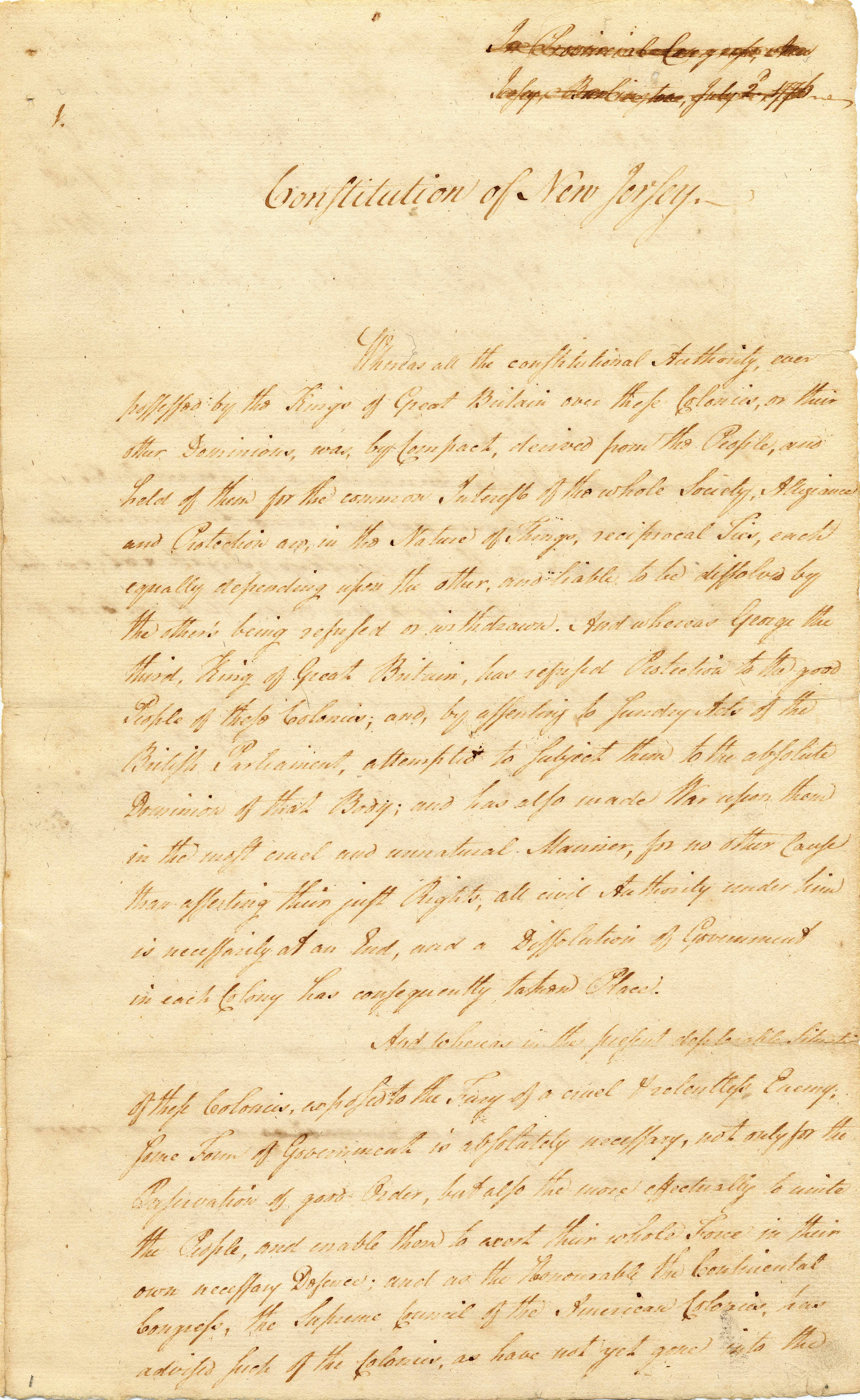 New Jersey State Constitution.