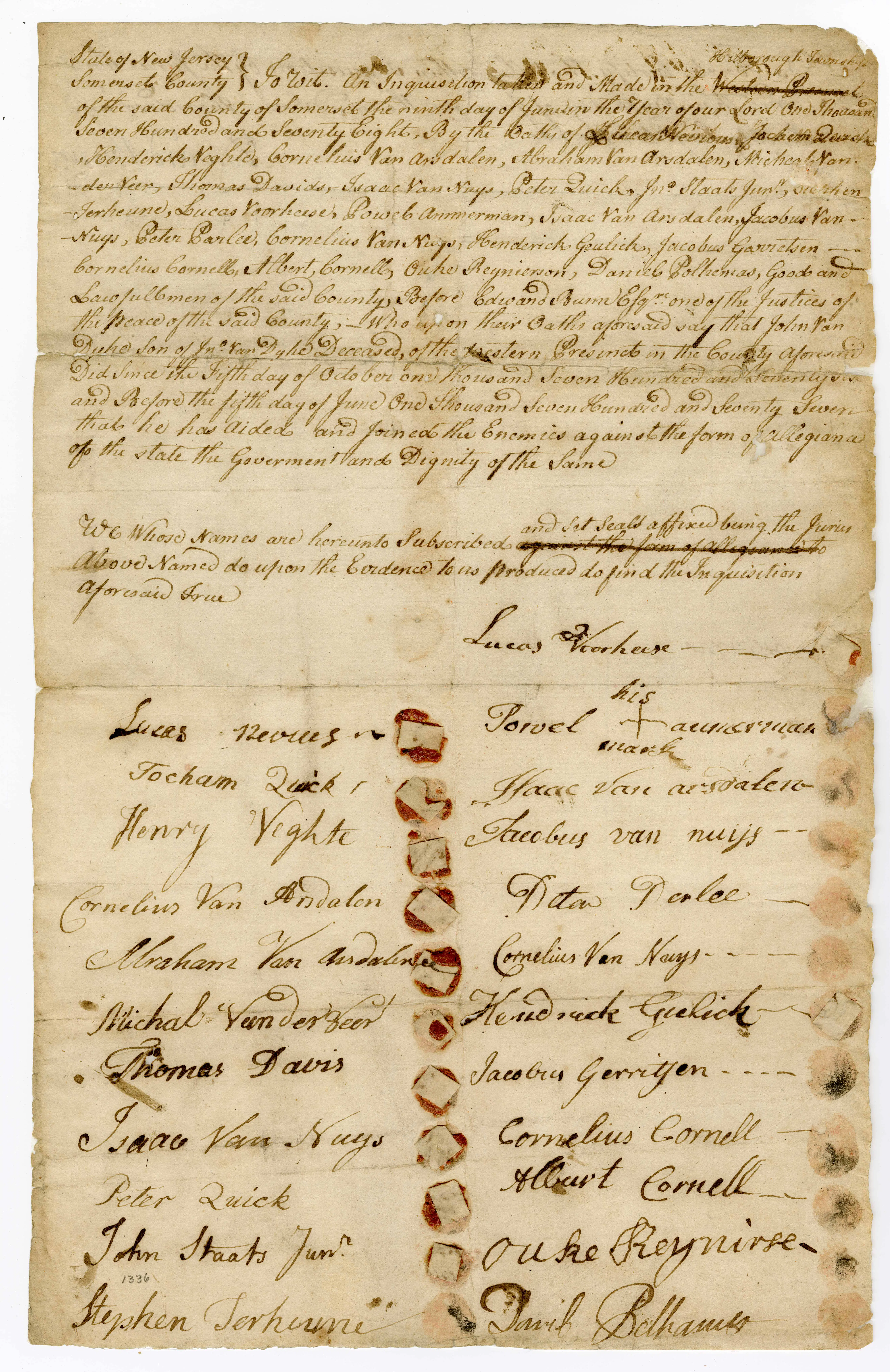 John VanDike inquisition.