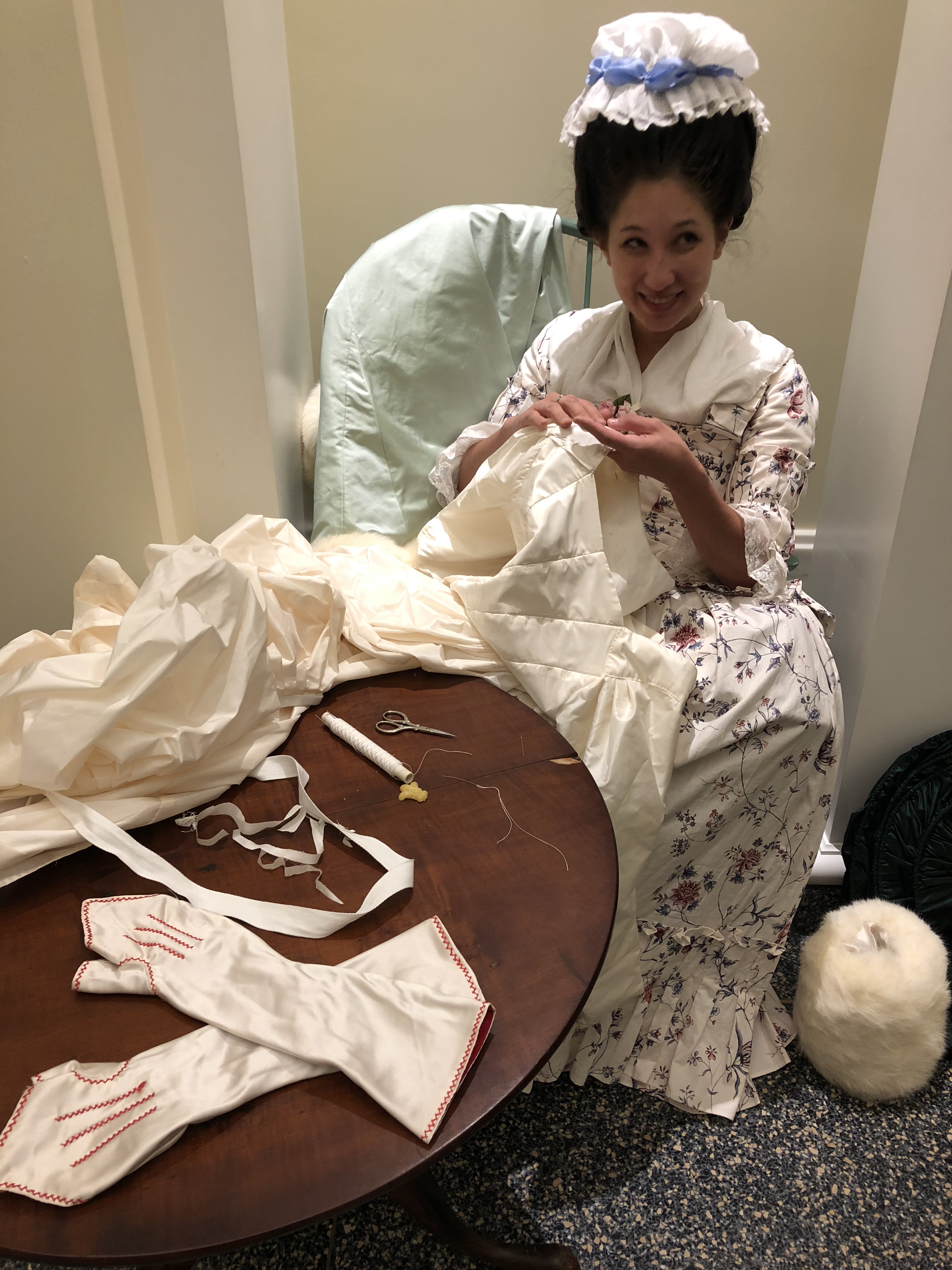 Seamstress Samantha McCarty