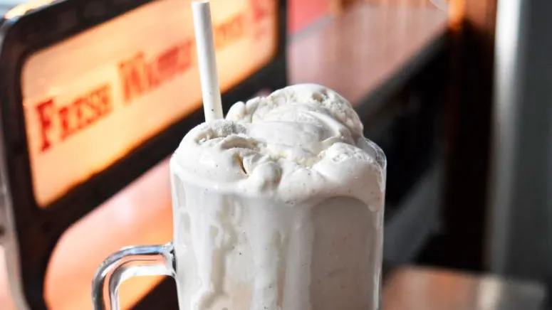 Photo of a boozy milkshake
