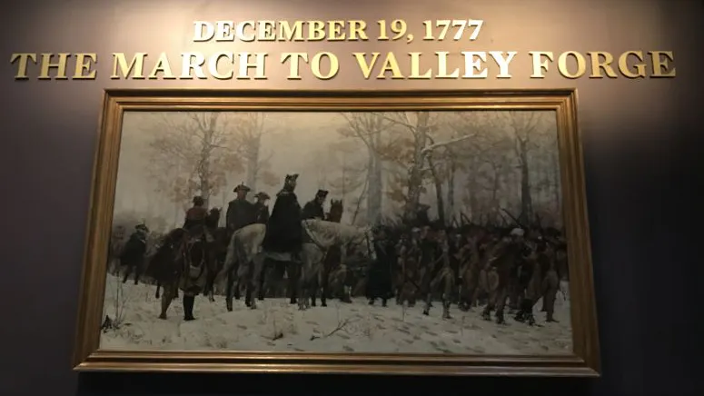 "The March to Valley Forge" painting