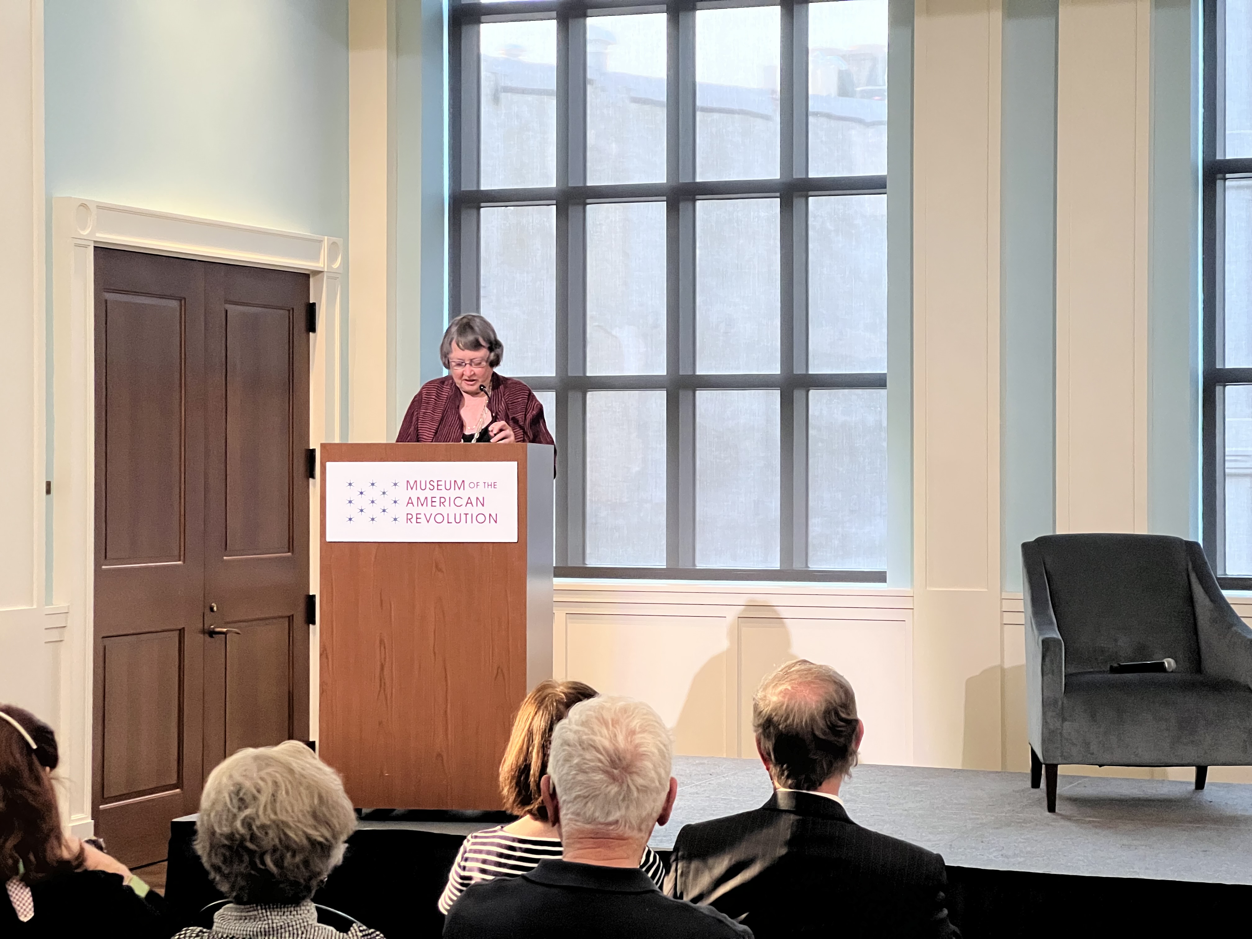 Mary Beth Norton presents at the Museum as part of the Read the Revolution Speaker Series.