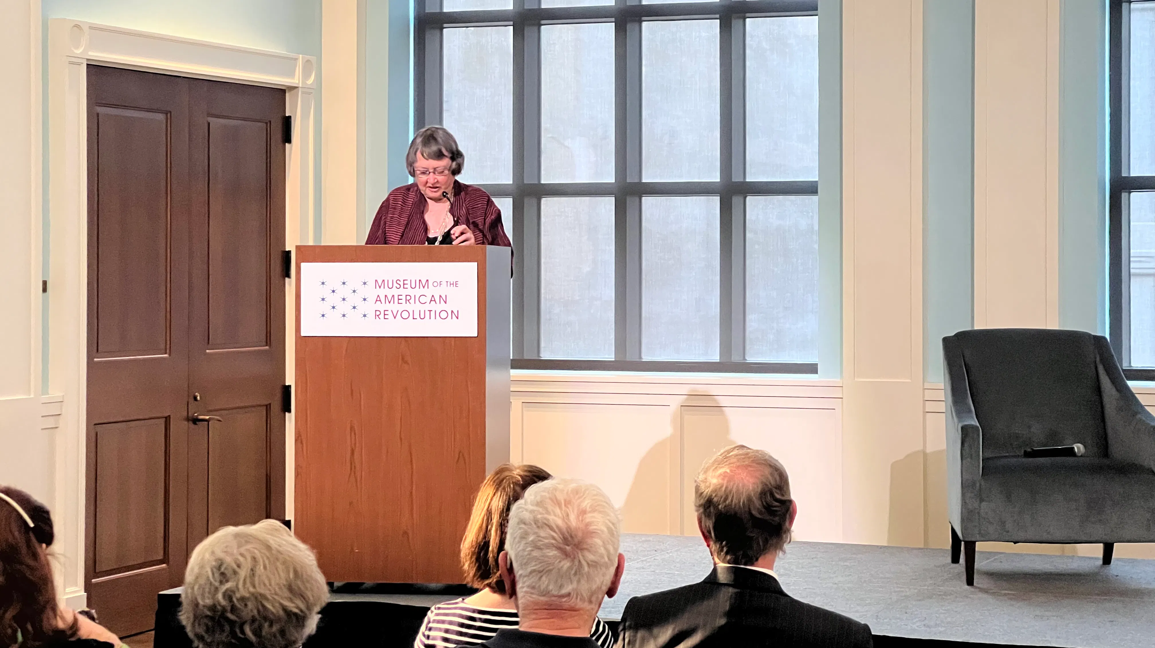 Mary Beth Norton presents at the Museum as part of the Read the Revolution Speaker Series.