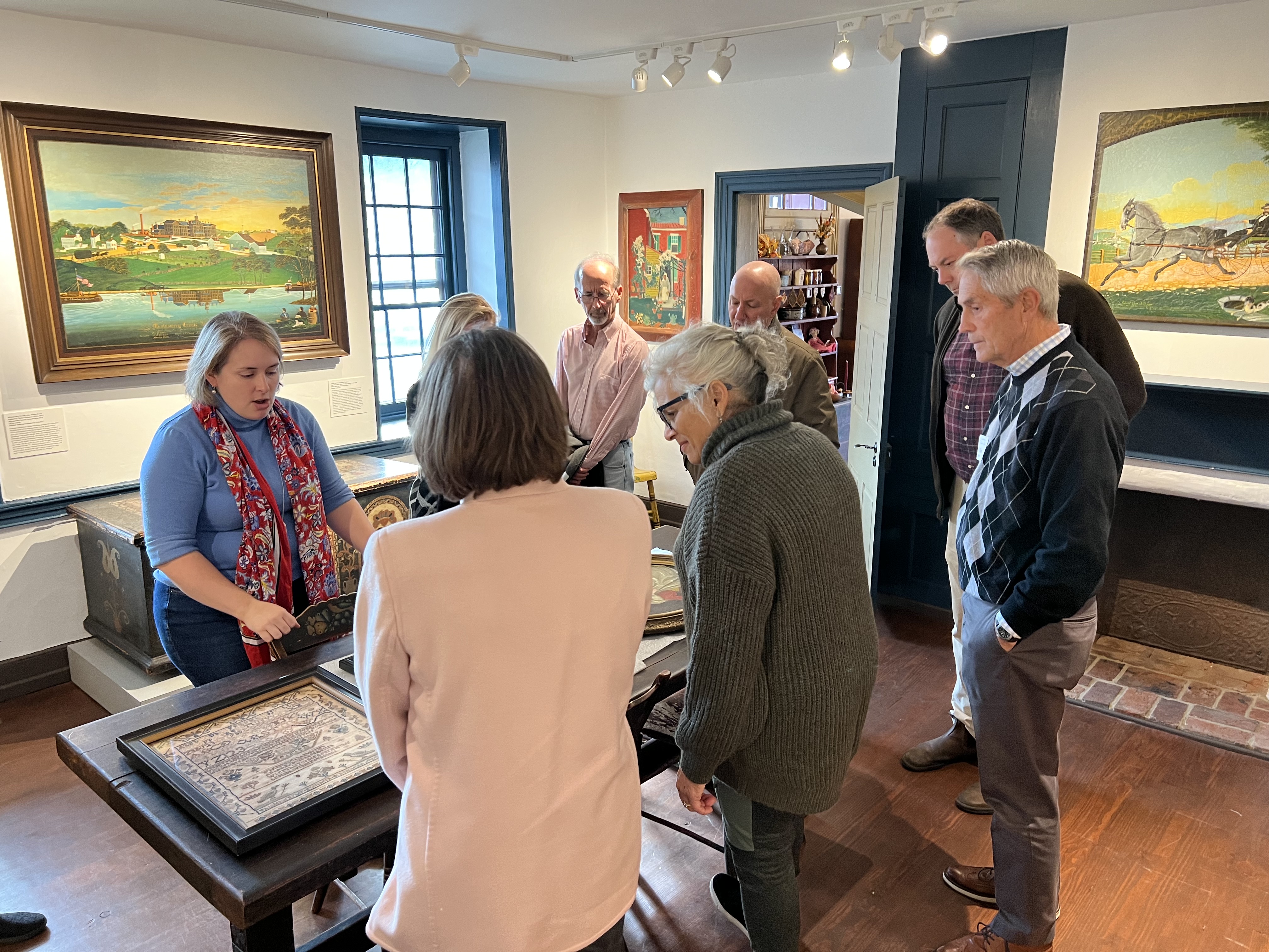 Collections Society members on a trip to Trappe Pennsylvania.
