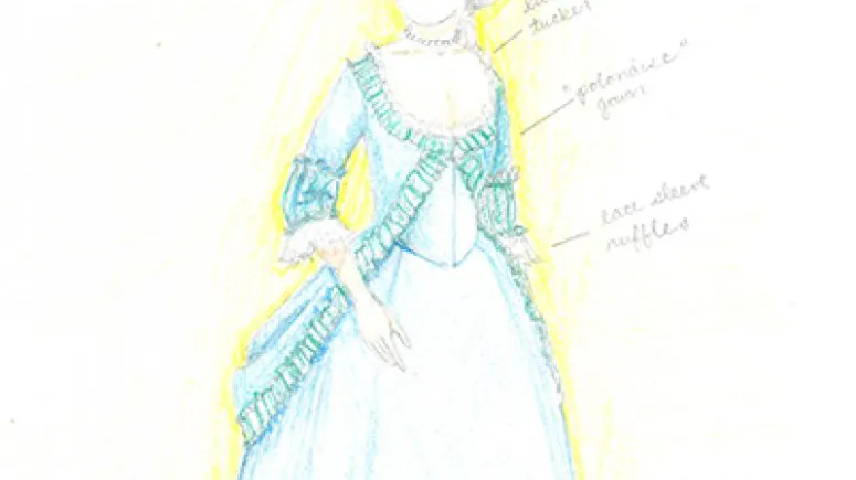 1777 Eliza Hamilton Gown