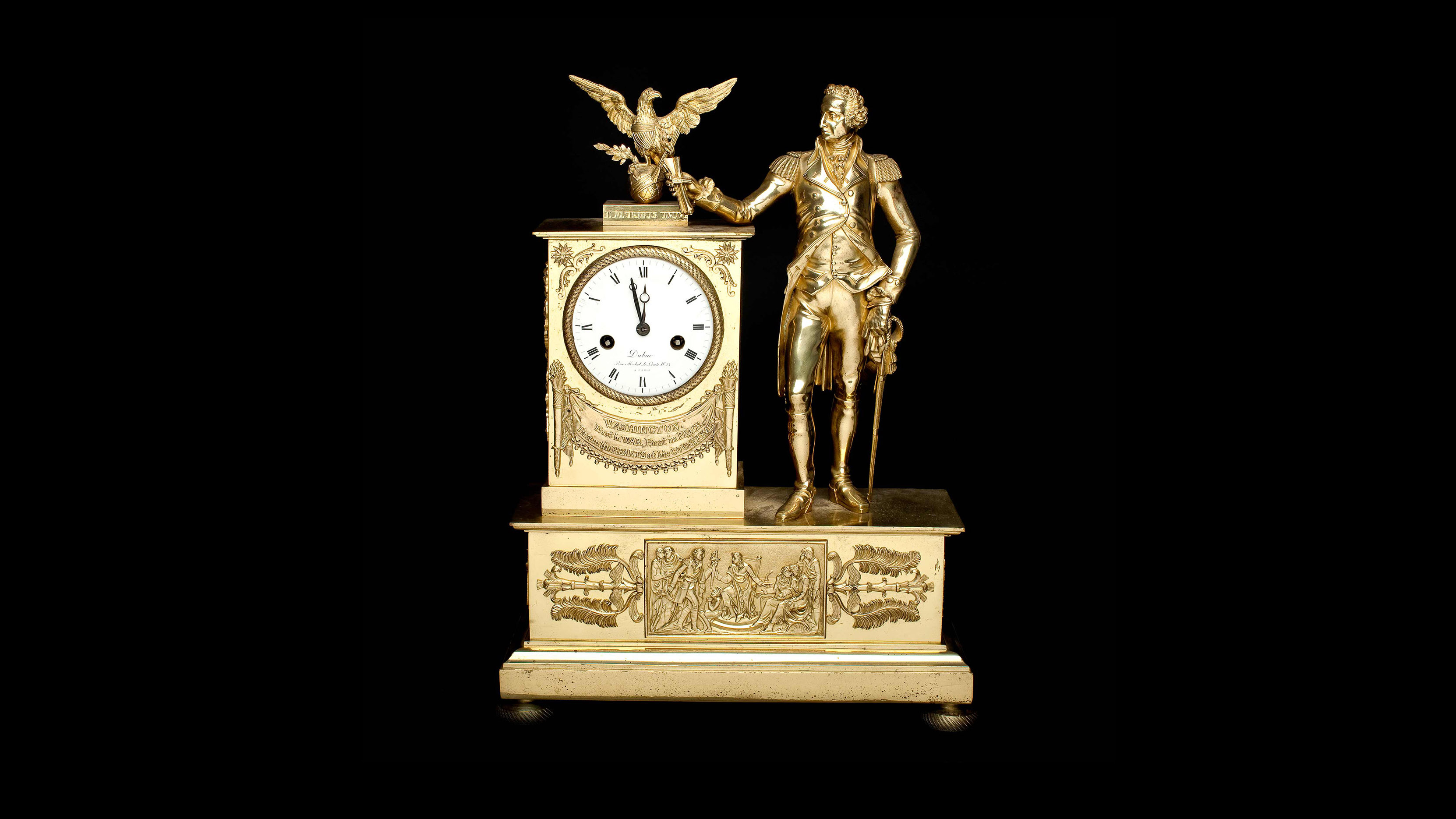 Image 091120 George Washington Mantel Clock Collection Washingtonmantelclock